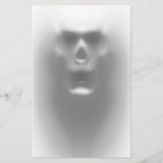 beängstigender Schädel Briefpapier