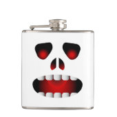 Beängstigender Schädel Flachmann (Vorderseite)