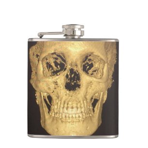 Beängstigender Schädel Flachmann