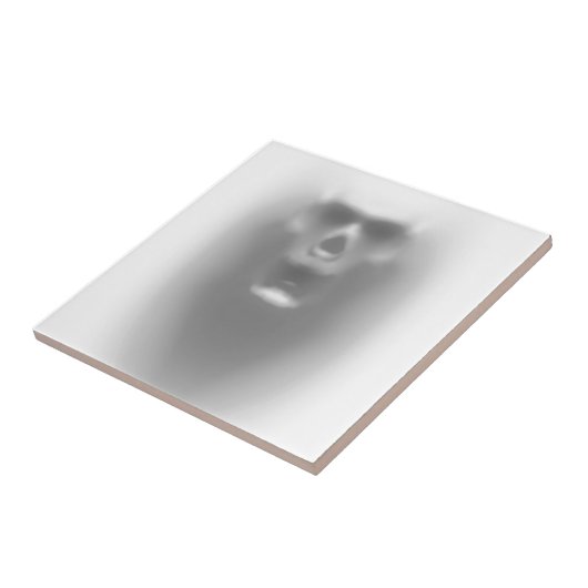 beängstigender Schädel Fliese (Seite)