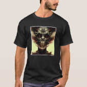 Beängstigender Schädel Horror Albtraum Creepe Gesi T-Shirt (Vorderseite)