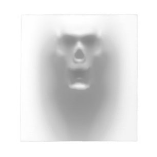 beängstigender Schädel Notizblock