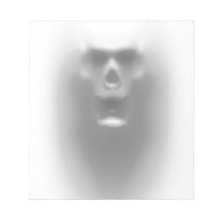 beängstigender Schädel Notizblock