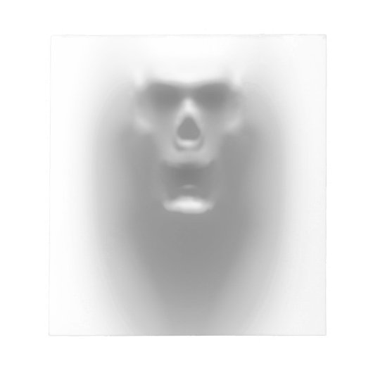 beängstigender Schädel Notizblock (Vorderseite)