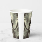 Beängstigender Schädel Pappbecher (Rechts)