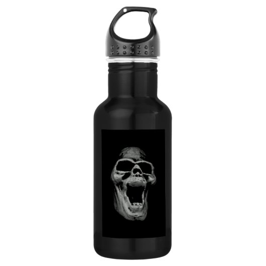 Beängstigender Schädel Trinkflasche (Vorderseite)