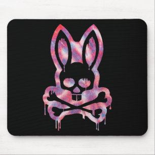 Beängstigender Schädel und Kreuzknochen D Kaninche Mousepad