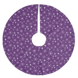 Beängstigender Schädel Weihnachten Schneeflocken l Polyester Weihnachtsbaumdecke