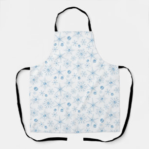 Beängstigender Schädel Weihnachten Schneeflocken w Schürze
