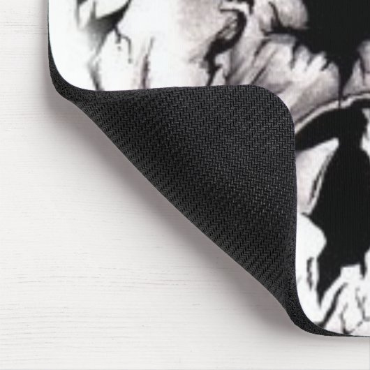 Beängstigender schlechter tödlicher Schädel Mousepad (Ecke)