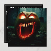 Beängstigender Schreckenspender Einladung (Vorne/Hinten)