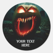 Beängstigender Schreckenspender Runder Aufkleber (Vorderseite)