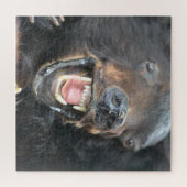 Beängstigender Schwarzbär Puzzle (Horizontal)