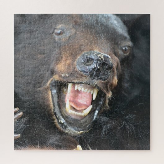 Beängstigender Schwarzbär Puzzle (Vertikal)