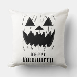 Beängstigender schwarzer Kürbiskuchen Kissen