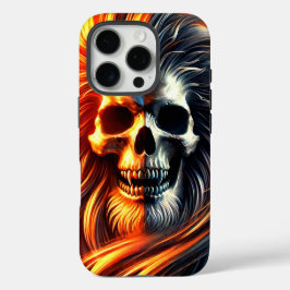 Beängstigender Skull-Design-Phone-Case iPhone 16 Pro Hülle