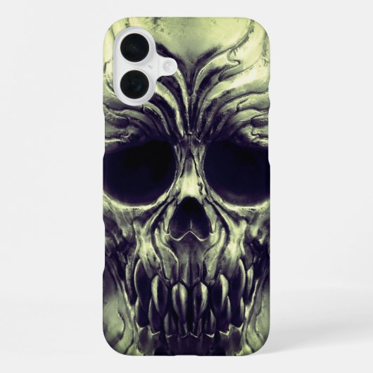 Beängstigender Skull-Handy-Fall iPhone Hülle (Rückseite)