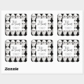 Beängstigender Skulpturentakt oder -bearbeitung |  Quadratischer Aufkleber (Blatt)