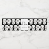 Beängstigender Skulpturentakt oder -bearbeitung |  Wasserflaschenetikett (Einzelnes Label)