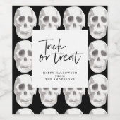 Beängstigender Skulpturentakt oder -bearbeitung | Weinetikett (Einzelnes Label)