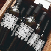 Beängstigender Skulpturentakt oder -bearbeitung | Weinetikett