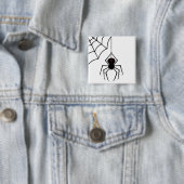 Beängstigender Spinnenknopf Button (Beispiel)