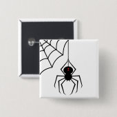 Beängstigender Spinnenknopf Button (Vorne & Hinten)