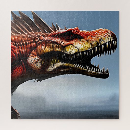 Beängstigender Spinosaurus Dinosaur, Puzzle (Vertikal)