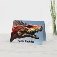 Beängstigender Spinosaurus Dinosaurier, Geburtstag
