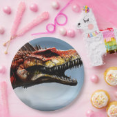 Beängstigender Spinosaurus Dinosaurier, PapierTell Pappteller (Party)