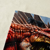 Beängstigender Spinosaurus Dinosaurier, Strandtuch (Beispiel)