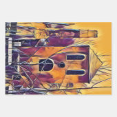 BEÄNGSTIGENDER SPOOKING GESCHENKPAPIER SET (Vorderseite)