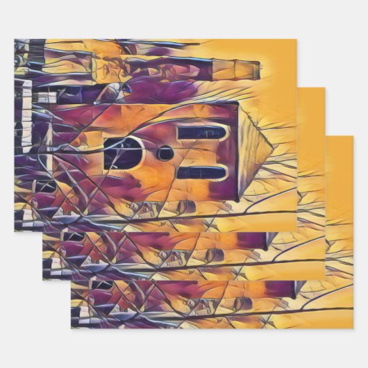 BEÄNGSTIGENDER SPOOKING GESCHENKPAPIER SET (Set)