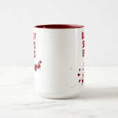 Beängstigender Spritzer Blut meines Feindes Hallow Tasse (Zentrum)