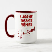 Beängstigender Spritzer Blut meines Feindes Hallow Tasse (Links)