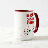 Beängstigender Spritzer Blut meines Feindes Hallow Tasse (VorderseiteRechts)