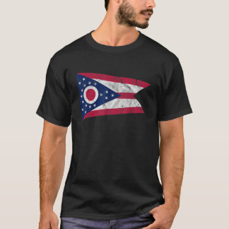 Beängstigender Staat der Ohio Flag T Shirt Ohio Zu