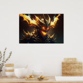 Beängstigender Strahldämon Poster (Küche)