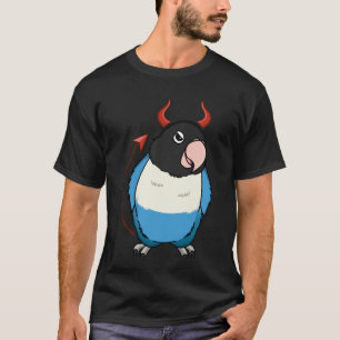 Beängstigender Teufel Kostüm Parrot I Blue maskier T-Shirt