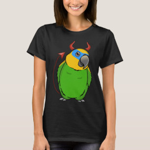 Beängstigender Teufelskostüm Parrot I Orange geflü T-Shirt