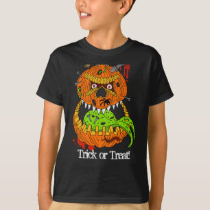 Beängstigender Trick oder Kids-Halloween T-Shirt