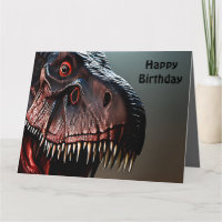 Beängstigender Tyrannosaurus Rex, große Geburtstag