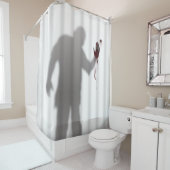 Beängstigender und entsetzlicher duschvorhang (Beispiel)