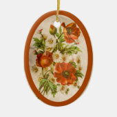Beängstigender Vintager Viktorianischer Botanische Keramik Ornament (Vorne)