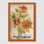 Beängstigender Vintager Viktorianischer Botanische Magnetkarte (Vorderseite)