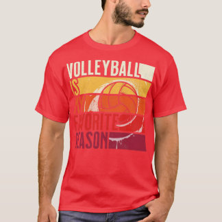 Beängstigender Vintager Volleyball ist meine Liebl T-Shirt