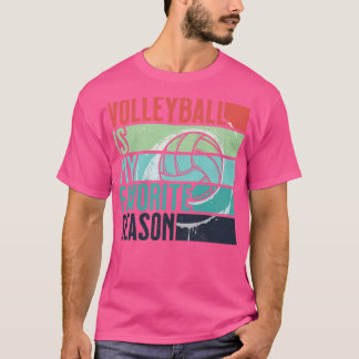 Beängstigender Vintager Volleyball ist meine Liebl T-Shirt