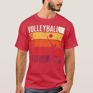 Beängstigender Vintager Volleyball ist meine Liebl T-Shirt