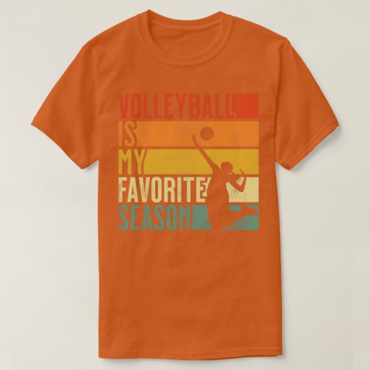Beängstigender Vintager Volleyball ist meine Liebl T-Shirt (Design vorne)