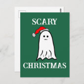 Beängstigender Weihnachtsgast Postkarte (Vorne/Hinten)